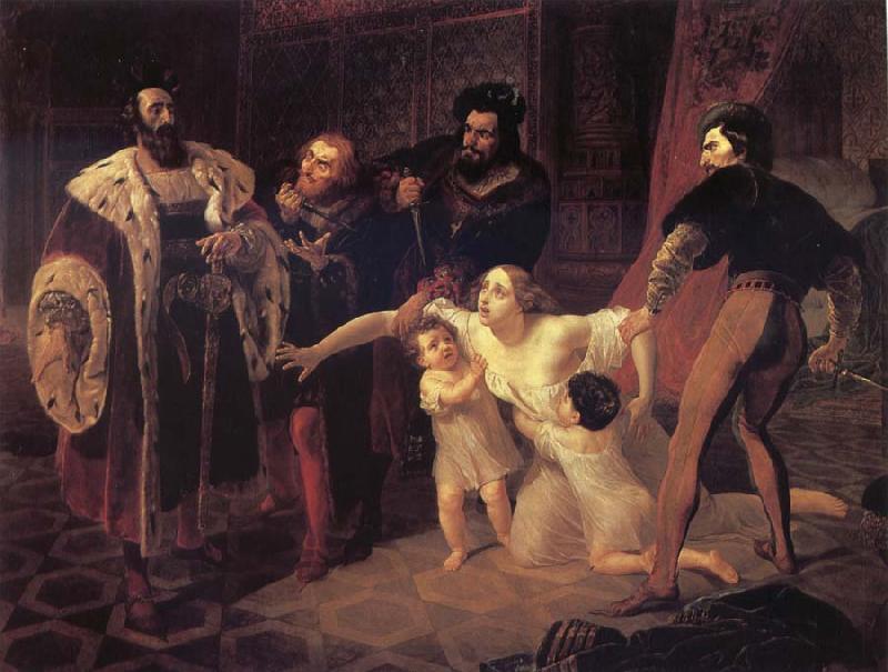 Karl Briullov The Death of Ines de Castro oil painting image